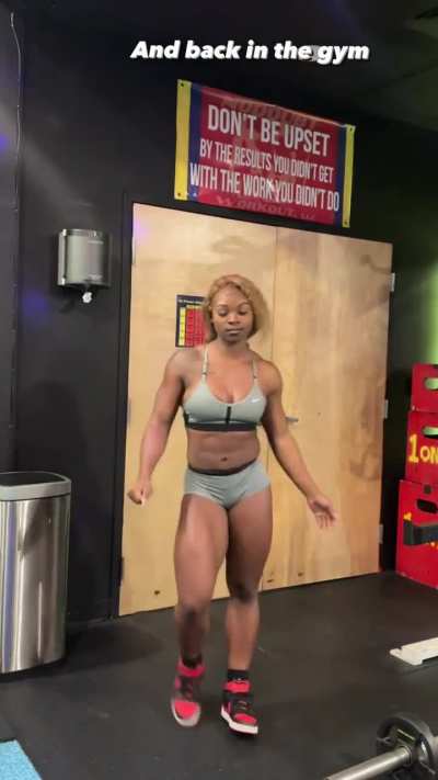 And back in the gym