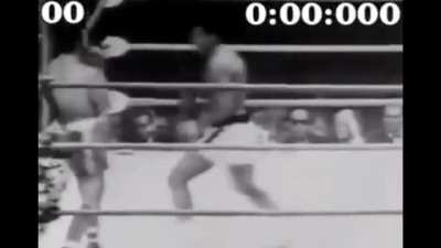 Muhammad Ali threw 12 punches in 2.8 seconds against Brian London 1966