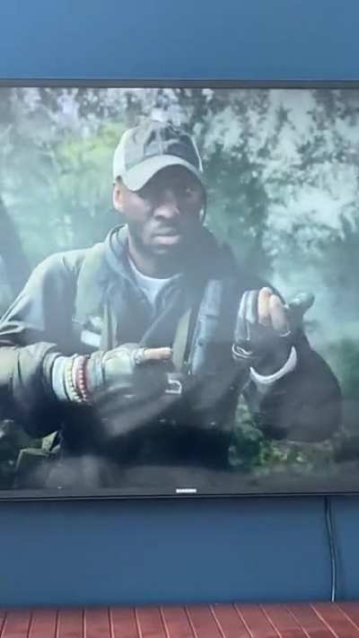 My guy goin to war with a pretend gun