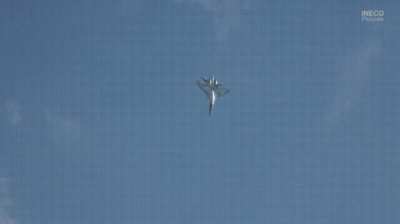 Su-35 displaying its thrust vector control&hellip;