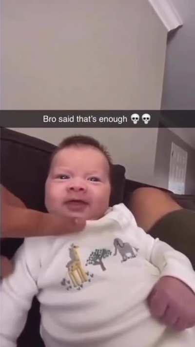 Lil man is over it