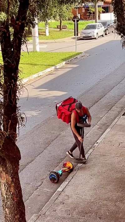 the man is a car himself