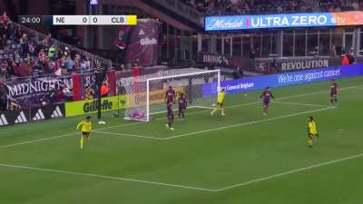 New England 0 - [1] Columbus - Max Arfsten 25&rsquo;