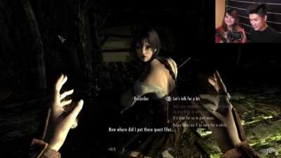 "You can talk to me whenever you want" Jeannie says to Henry flashback 2017 Skyrim lets play  wholesome moment