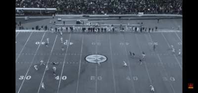 Bird's eye view of "Immaculate Reception"
