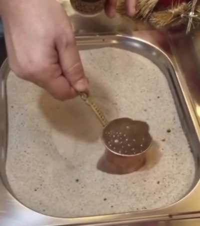 Hot sand coffee.