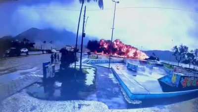 plane goes off the runway in brazil. miraculously 4 out of the 5 ocuppants on board survived