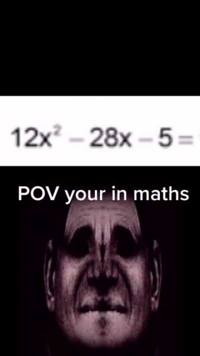 I hate math.