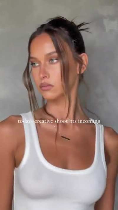 Isabelle and her see-thru shirt