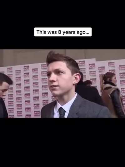 "What kind of superhero would I want to play? Maybe get ready to play Spider-Man in ten years' time for the reboot of the reboot."──Tom Holland, 2014 (from lildunkinzonut on TikTok)