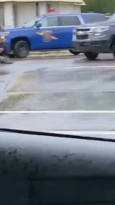 Girl Shot By Cop Today in Michigan. Apparently She Shot First