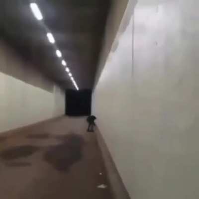 Fireworks in a tunnel