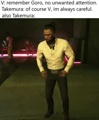 When Goro discovers Us Cracks are in town.