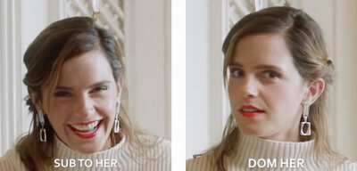 How would Emma Watson react after you unzip your pants for her?