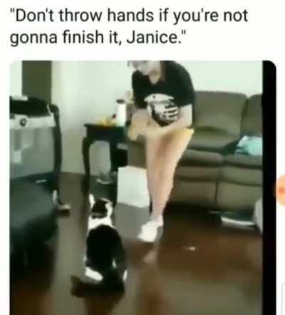Don't start a fight you can't finish