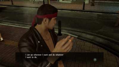 In Yakuza 0 when Kiryu goes into his idle animation where he smoke a cigarette if you position the camera at the tip of his cigarette the "lens" of the camera fogs up
