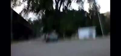 WCGW long-boarding into oncoming traffic (He is fine) WEAR A HELMET!!