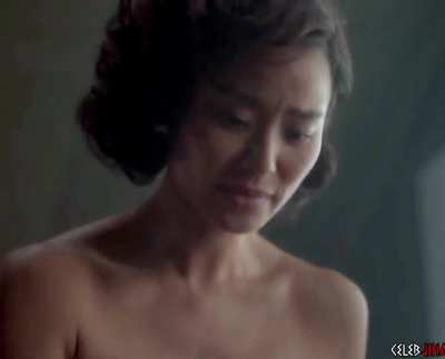 Jamie Chung in 'Lovecraft Country' [brightened & color-corrected]