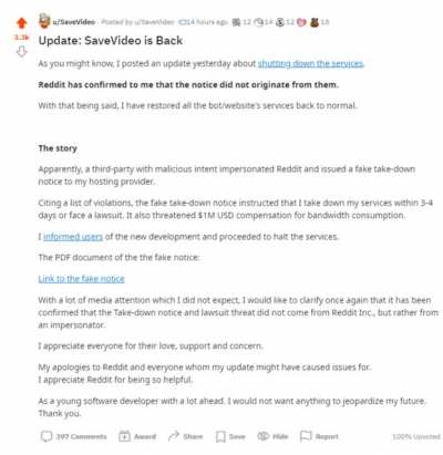 SAVEVIDEO WASN'T SHUT DOWN! AAAAAAAHAHAHAHAHHAHA! LET'S F*CKING GOOOOOOOOO!