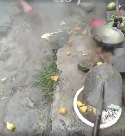 Fighting firewood doesn't end well