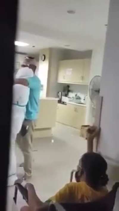 She was held hostage by a covid patient she was attending to. Held and pointed a needle at her neck. The patient was dying and was so desperate to spread the virus and bring everyone down.