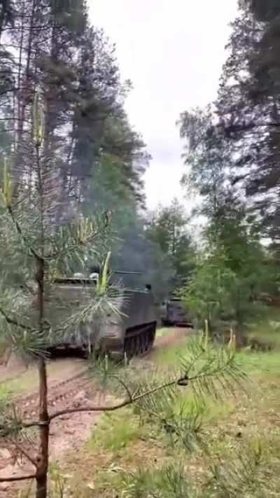 M113 APC&rsquo;s armed with 12,7mm M2 Browning. Also BRDM-2 can be seen