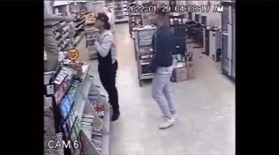 To assault a shopkeeper
