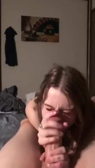 Sloppy Handjob &amp;amp; Facial by a Cute Girl