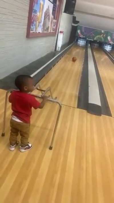To let the kid bowl