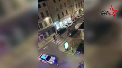 Fascist Turks roam freely on the streets of Lyon, France, shouting "Allah-u Akbar" as they hunt for Armenian civilians.
