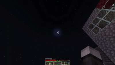 I hope he doesn't look at the moon