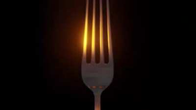 Br&ouml;thers may I present to you the fork pro. Use this to eat as much as you can.