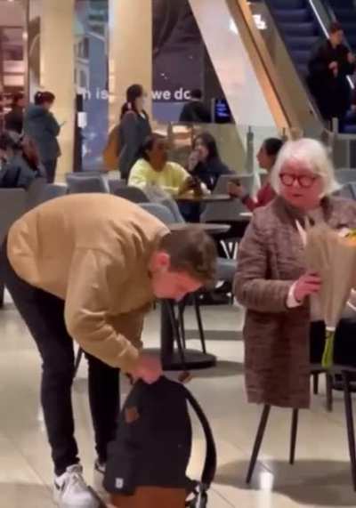 Making an elderly woman&rsquo;s day