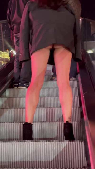 Don’t take the stairs. The views are better on the escalator!