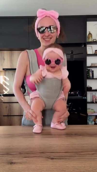 Mother and daughter moment