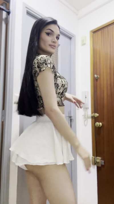 This white skirt has seen too much