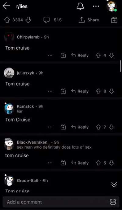 Tom cruise