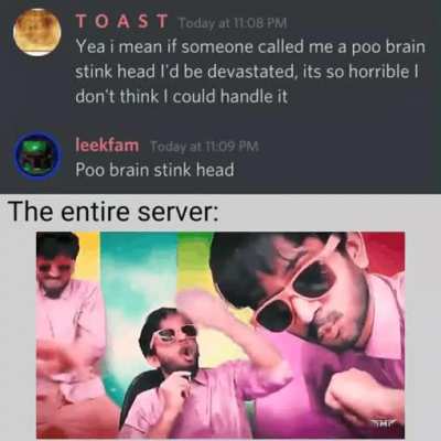 Poo brain stink head