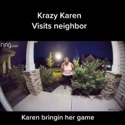 A Karen Variant Confronts Her Neighbor About His Lawn