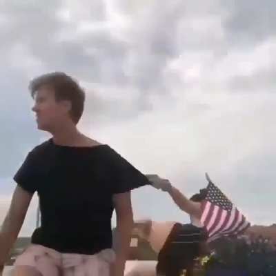 His reaction is pure gold!