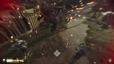 [Ghost of Tsushima] Arrows hit with such force they keep the Character floating.