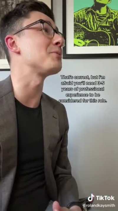 Entry level job paradox