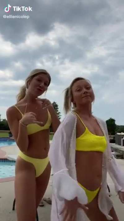 Yellow bikinis