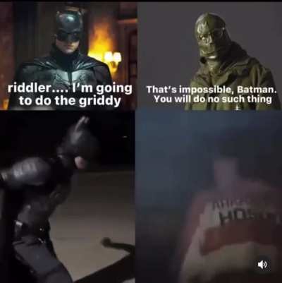 Riddler has a boner