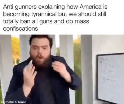 They cry about authoritarianism while begging for the government to forcibly disarm everyone&hellip;