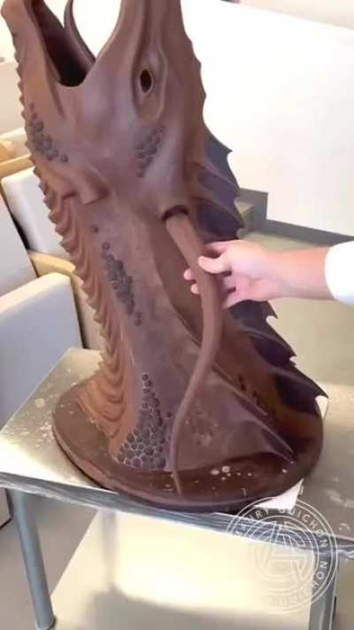 This chocolate sculpture