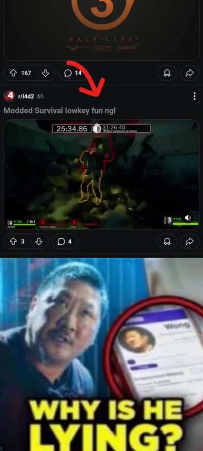 Why is he lying
