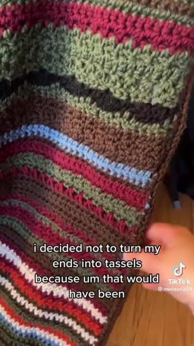 This woman&rsquo;s blanket