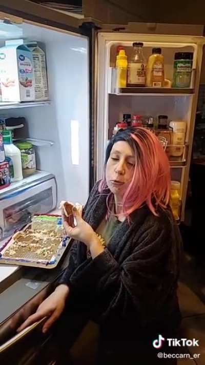 Open fridge dining: I&rsquo;m good how are you?