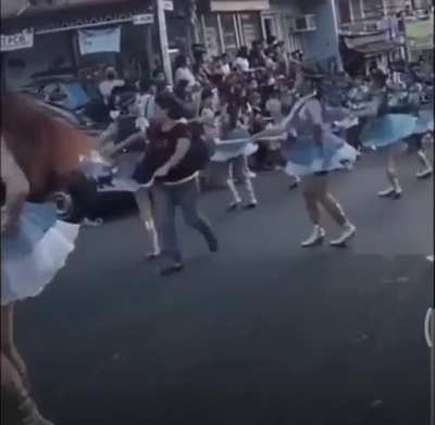 Lady says, &ldquo;Fuck your marching parade!&rdquo;